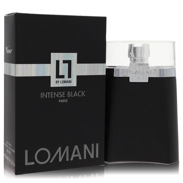Lomani Intense Black by Lomani Eau De Toilette Spray (unboxed) 3.3 oz for Men