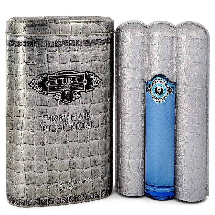 Cuba Prestige Platinum by Fragluxe Eau De Toilette Spray (Unboxed) 3 oz for Men