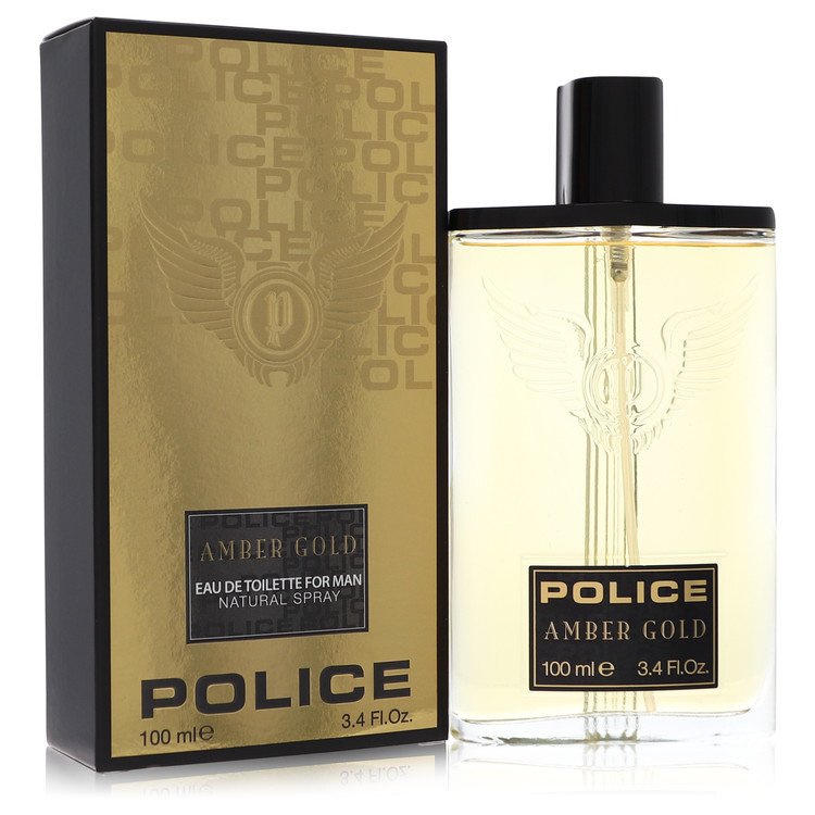 Police Amber Gold by Police Colognes Eau De Toilette Spray 3.4 oz for Men