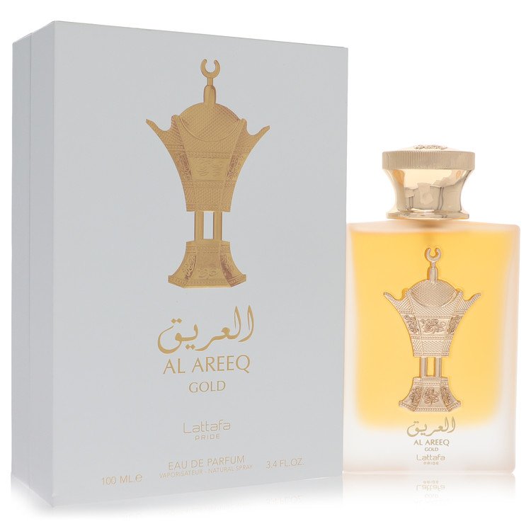 Lattafa Al Areeq Gold by Lattafa Eau De Parfum Spray (Unisex) 3.4 oz for Men