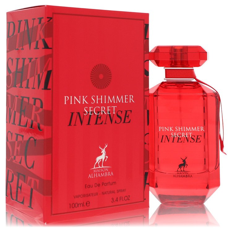 Maison Alhambra Pink Shimmer Secret Intense by Maison Alhambra Eau De Parfum Spray 3.4 oz for Women