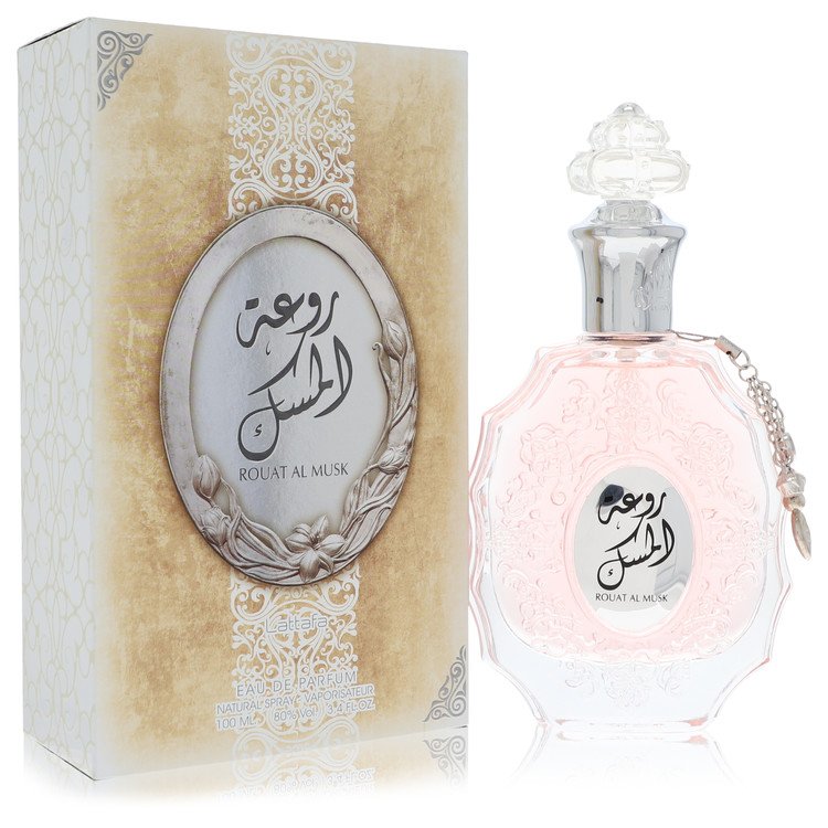 Lattafa Rouat Al Musk by Lattafa Eau De Parfum Spray (Unisex) 3.4 oz for Women
