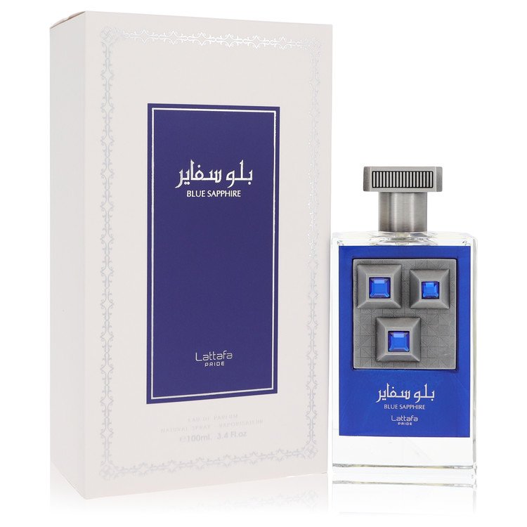 Lattafa Pride Blue Sapphire by Lattafa Eau De Parfum Spray (Unisex Tester) .68 oz for Men