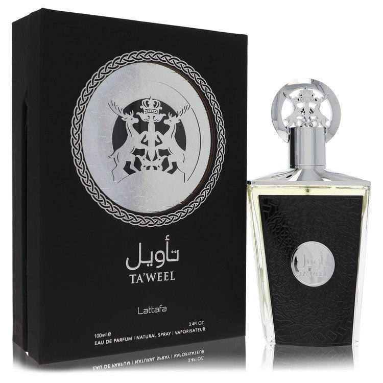 Lattafa Taweel by Lattafa Eau De Parfum Spray (Unisex) 3.4 oz for Men