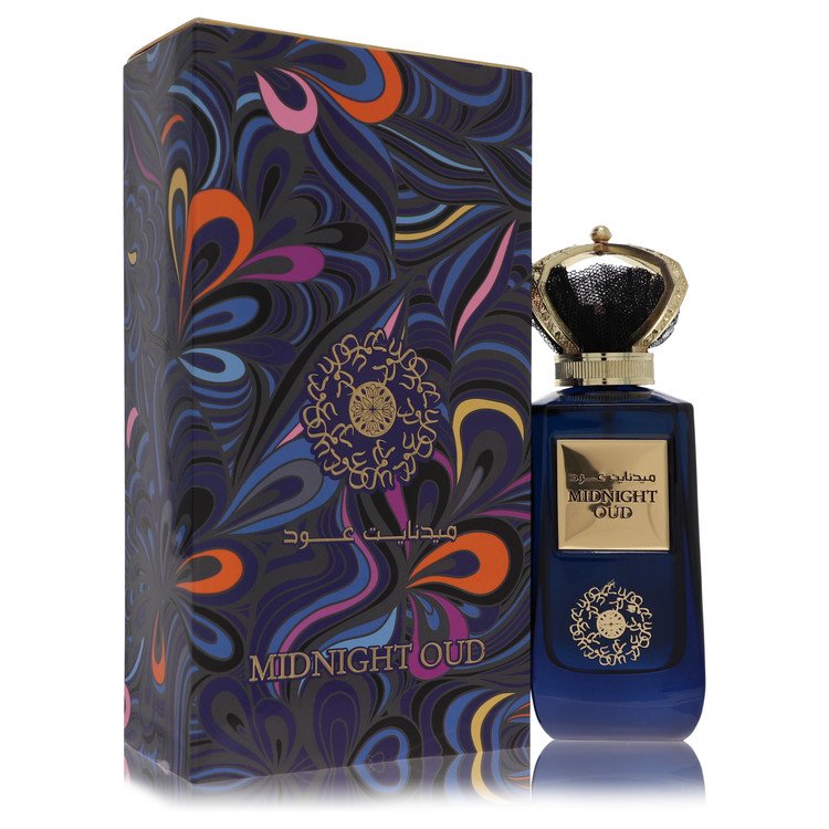 Ard Al Zaafaran Midnight Oud by Al Zaafaran Eau De Parfum Spray (Unisex) 3.4 oz for Men