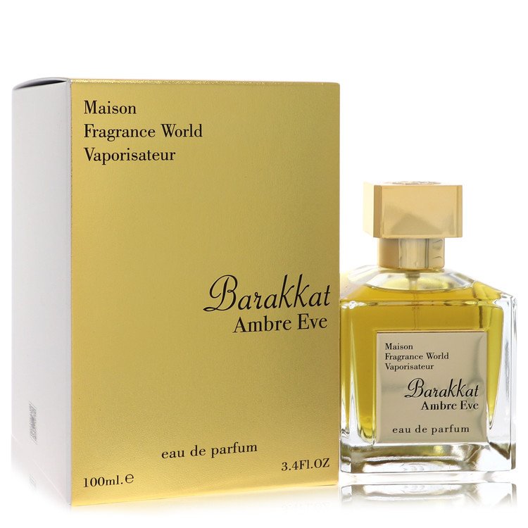 Maison Barakkat Ambre Eve by Fragrance World Eau De Parfum Spray (Unisex Unboxed) 3.4 oz for Women