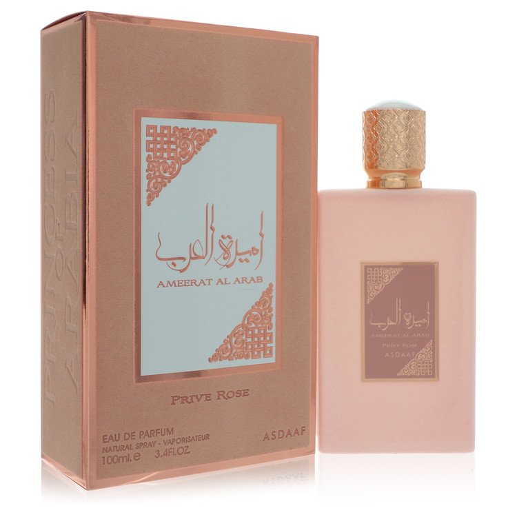 Lattafa Asdaaf Ameerat Al Arab Prive Rose by Lattafa Eau De Parfum Spray (Unisex Unboxed) 3.4 oz for Women