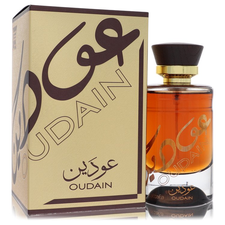 Lattafa Oudain by Lattafa Eau De Parfum Spray (Unisex) 3.4 oz for Men