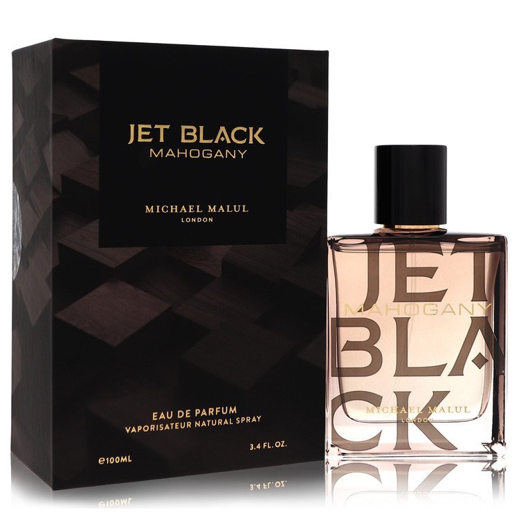 Jet Black Mahogany by Michael Malul Eau De Parfum Spray 3.4 oz for Men