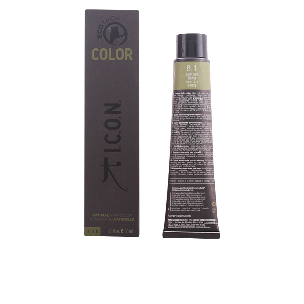 ECOTECH COLOR natural color #8.1 light ash blonde 60 ml