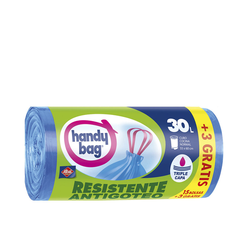 HANDY BAG ANTIBACTERIAS bolsa basura 30 litros 18 uds