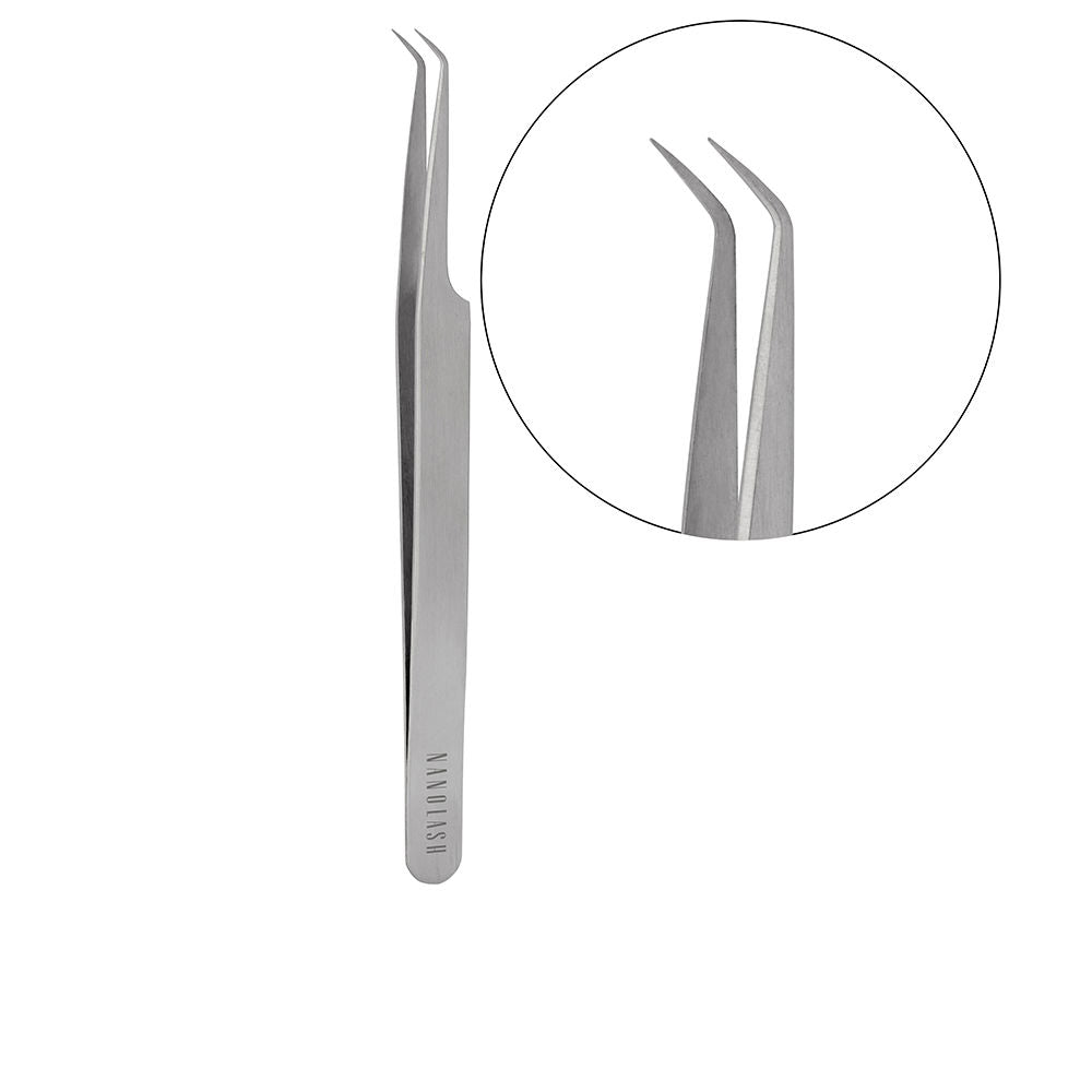 L SHAPE eyelash tweezers 1 u