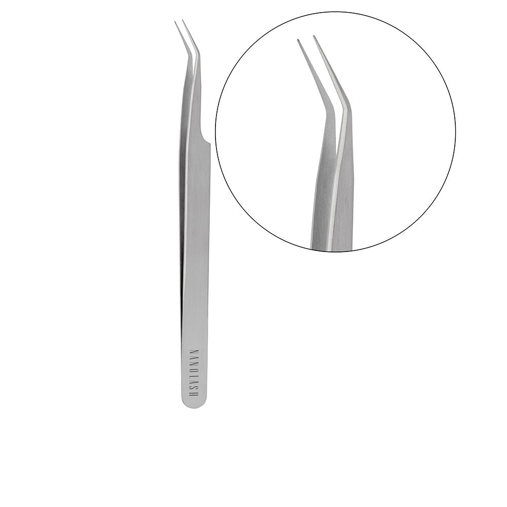 CURVED eyelash tweezers 1 u