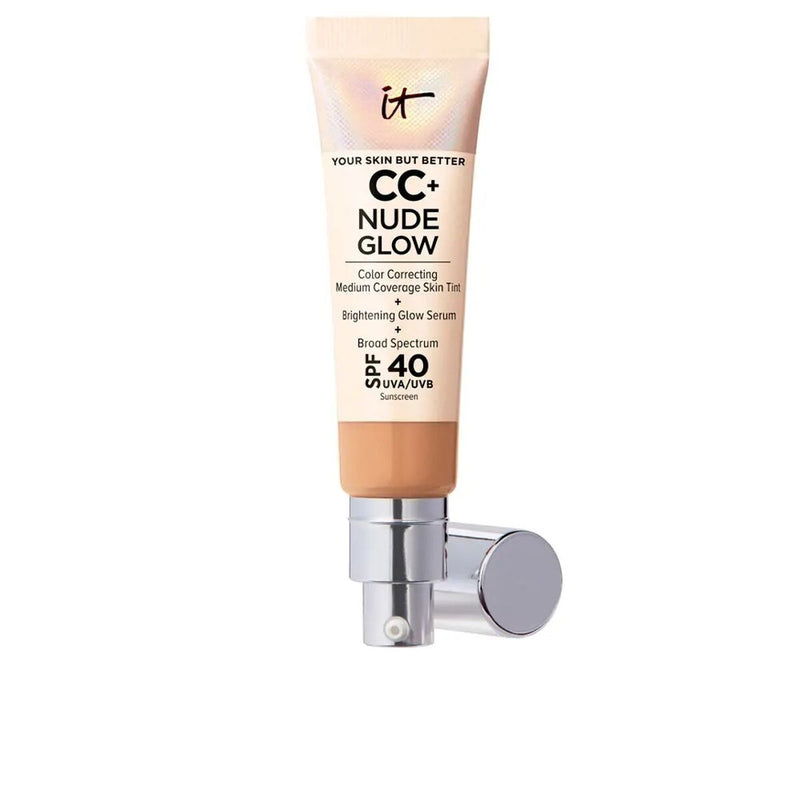 Base de Maquilhagem Cremosa It Cosmetics CC+ Nude Glow neutral tan Spf 40 32 ml