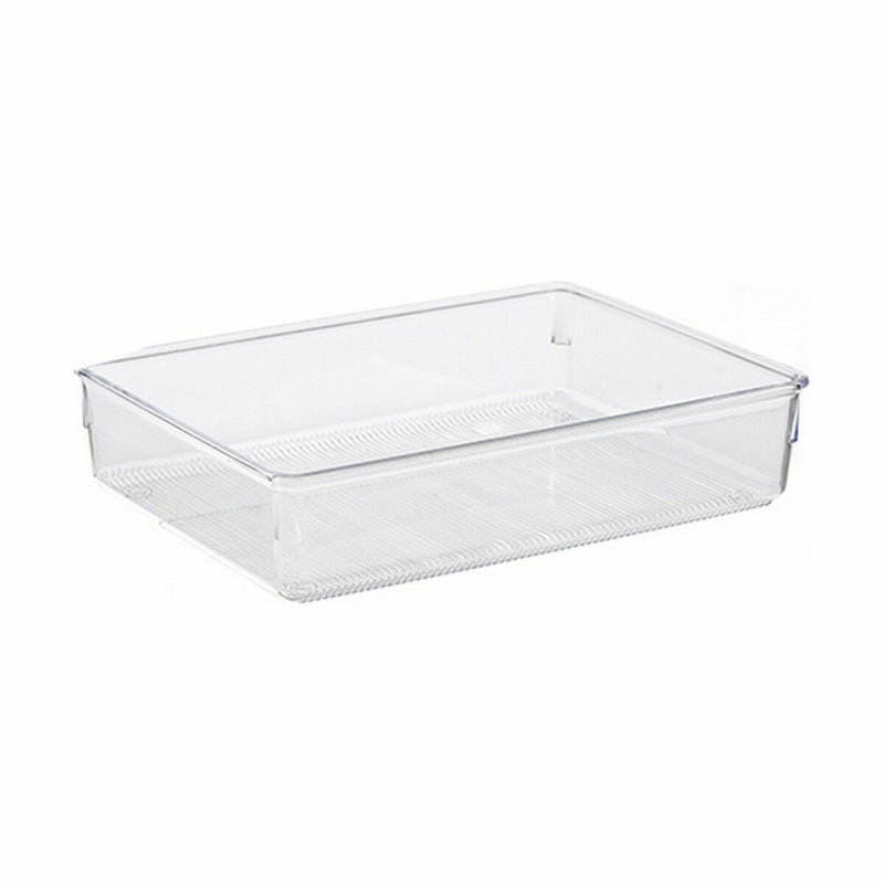 Drawer Organizer Multi-use Transparent Plastic 24 x 5,5 x 15,8 cm (36 Units)