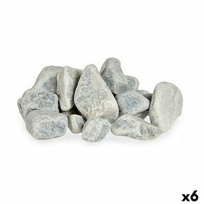 Pedras Decorativas 2 Kg Cinzento claro (6 Unidades)