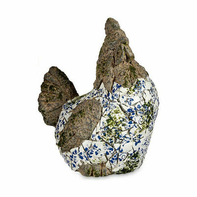 Figure décorative de jardin Poule Polyrésine 22,5 x 39 x 34 cm (2 Unités)