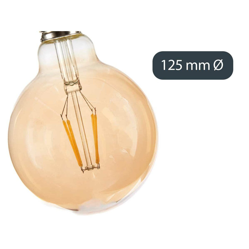Lampe LED Vintage E27 Transparent 4 W 12,5 x 17,5 x 12,5 cm (12 Unités)