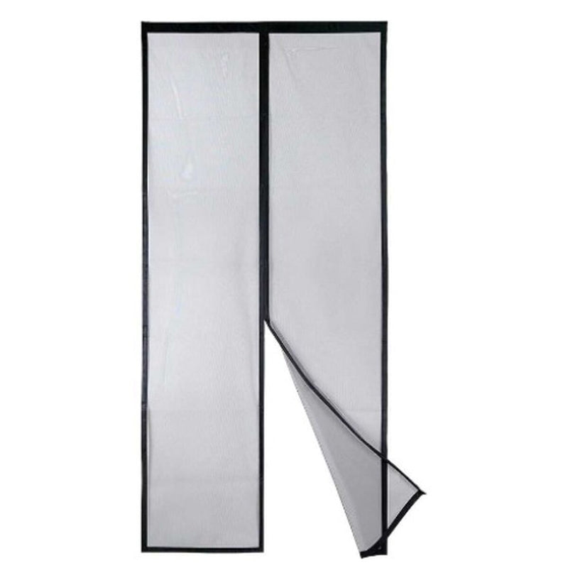 Mosquito net Magnetic Black Polyester Magnet 90 x 210 cm (12 Units)