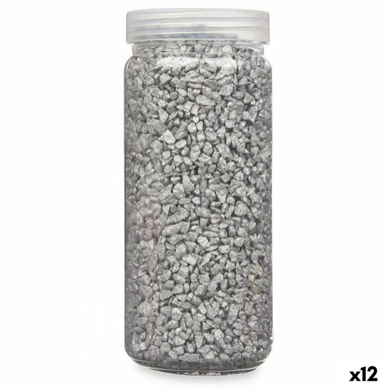 Decorative Stones Silver 2 - 5 mm 700 g (12 Units)
