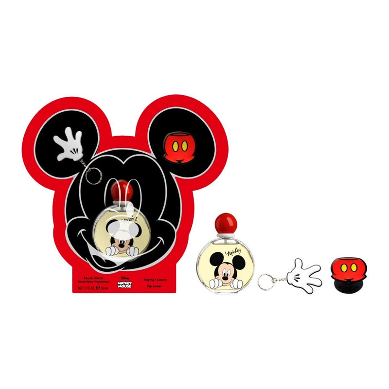 Conjunto de Perfume Infantil Mickey Mouse EDT 3 Peças