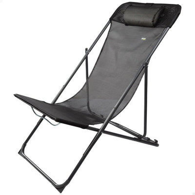 Chaise longue inclinable Aktive Noir 53 x 87 x 78 cm (4 Unités)