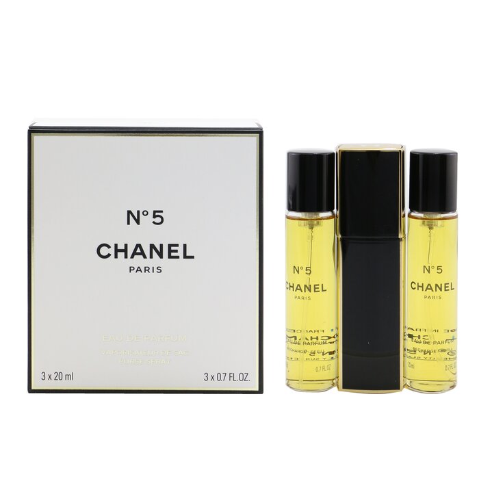 No.5 Eau De Parfum Purse Spray And 2 Refills - 3x20ml/0.7oz