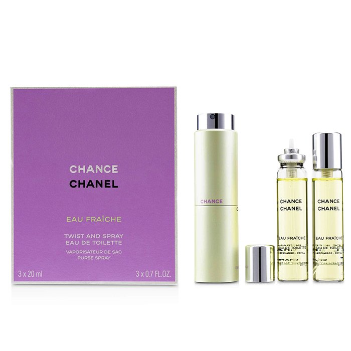 Chance Eau Fraiche Twist & Spray Eau De Toilette - 3x20ml/0.7oz