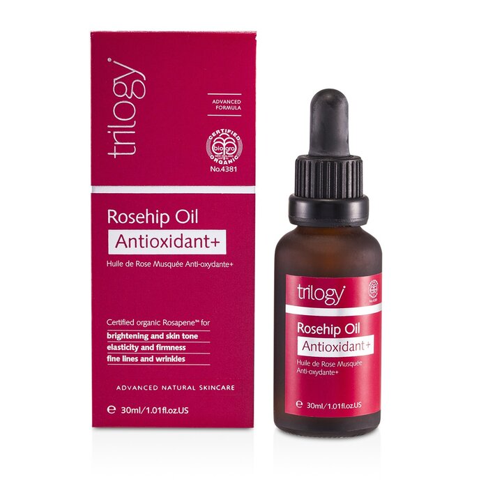 Certified Organic Rosehip Oil Antioxidant+ - 30ml/1.01oz