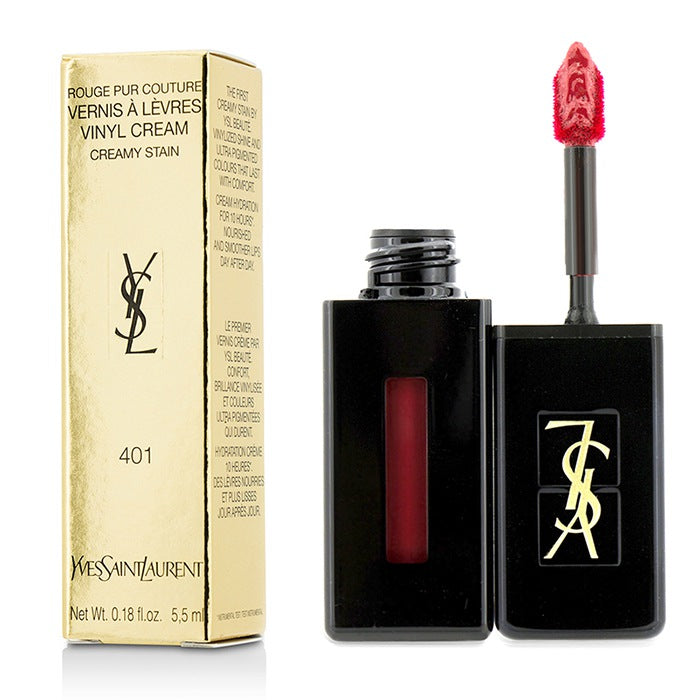 Rouge Pur Couture Vernis A Levres Vinyl Cream Creamy Stain - # 401 Rouge Vinyle - 5.5ml/0.18oz