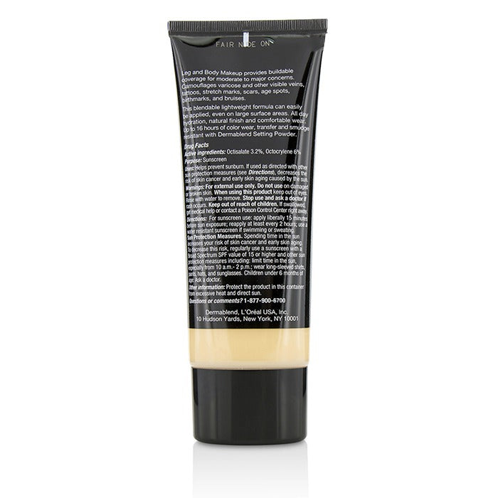 Leg And Body Make Up Buildable Liquid Body Foundation Sunscreen Broad Spectrum Spf 25 - 