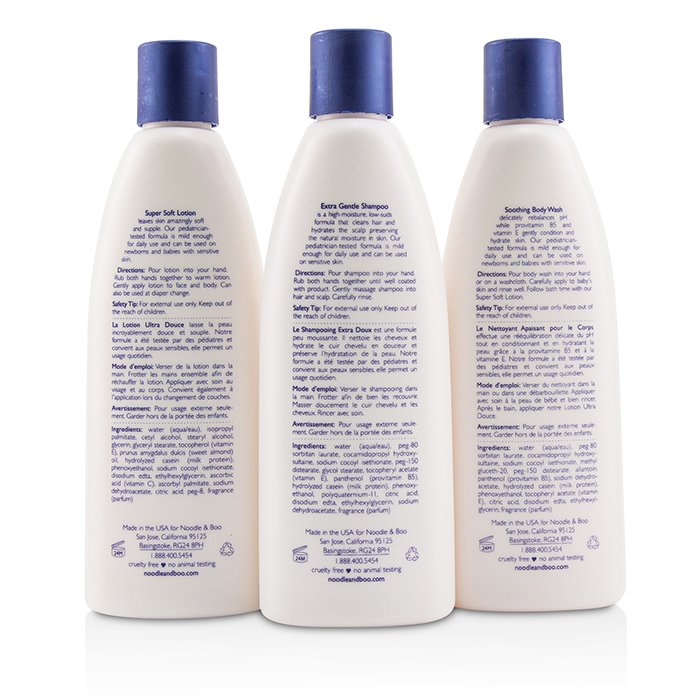 Starter Gift Set: Extra Gentle Shampoo 237ml/8oz + Soothing Body Wash 237ml/8oz + Super Soft Lotion 237ml/8oz - 3pc