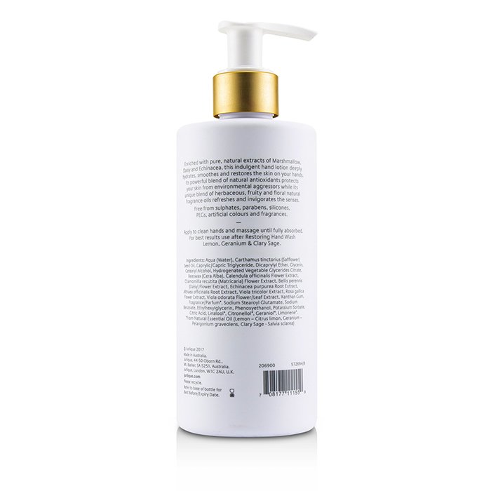 Lemon, Geranium & Clary Sage Restoring Hand Lotion - 300ml/10.1oz