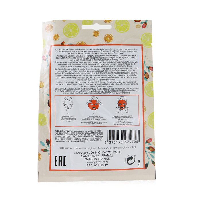 Morning Mask (hangover) - Detox & Radiance Sheet Mask - 15pcs