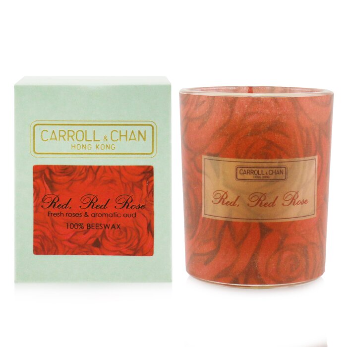 100% Beeswax Votive Candle - Red Red Rose - 65g/2.3oz