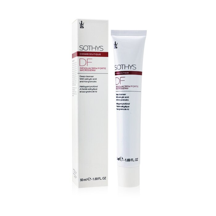 Cosmeceutique Df Desquacrem Forte Microderm Deep Cleanser - With Salicylic Acid & Rice Granules - 50ml/1.69oz