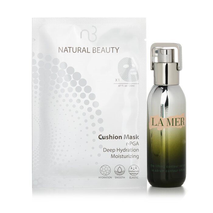 The Lifting Contour Serum 30ml (free: Natural Beauty R-pga Hydration Cushion Mask 6x20ml) - 30ml+6x20ml