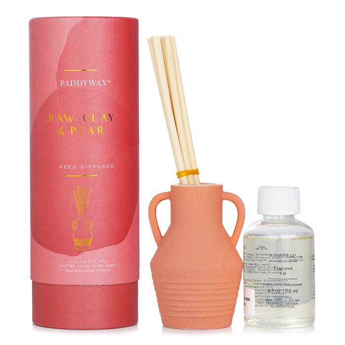 Santorini Reed Diffuser - Raw Clay & Pear - 118ml/4oz