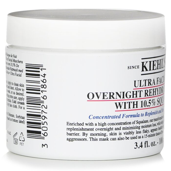 Ultra Facial Overnight Rehydrating Mask With 10.5% Squalane - 100ml/3.4oz