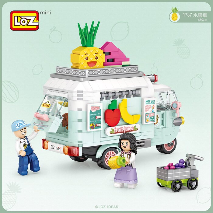 Loz Mini Blocks - Fruitcart - 14 x 18 x 8 cm