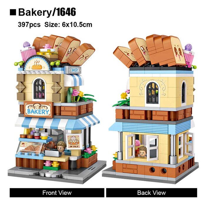 Loz Street Series - Bakery Shop - 19.5x16.5x4.5cm