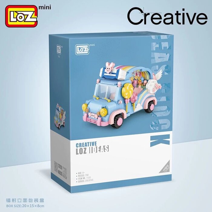 Loz Creator - Rainbow Car - 20 x 15 x 8cm