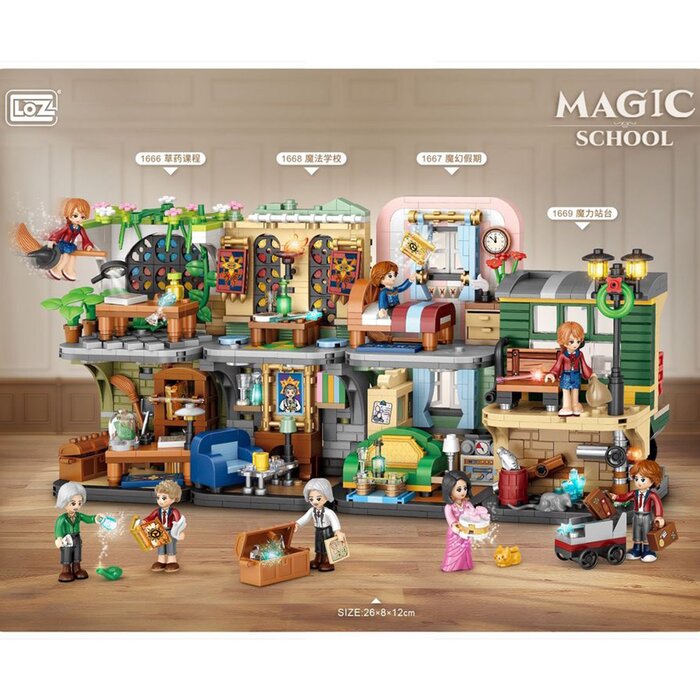 Loz Magic Academy Street Series - Magic Holiday - 16.5x12.5x8cm