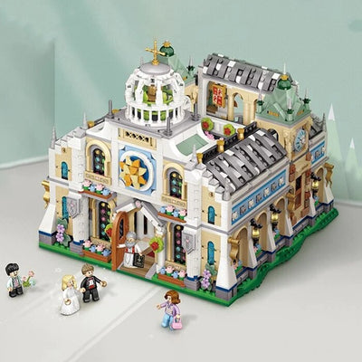 Loz Mini Blocks - Retractable Wedding Chapel - 40 x 28 x 9.5cm