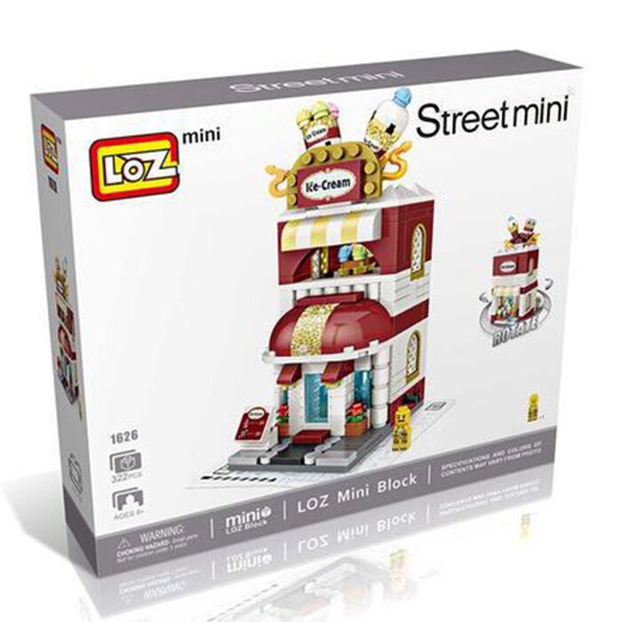 Loz Mini Blocks - Ice Cream Shop - 20 x 17 x 5 cm