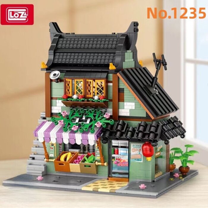 Loz Ideas Mini Block - Noodle House - 31 x 23 x 9 cm