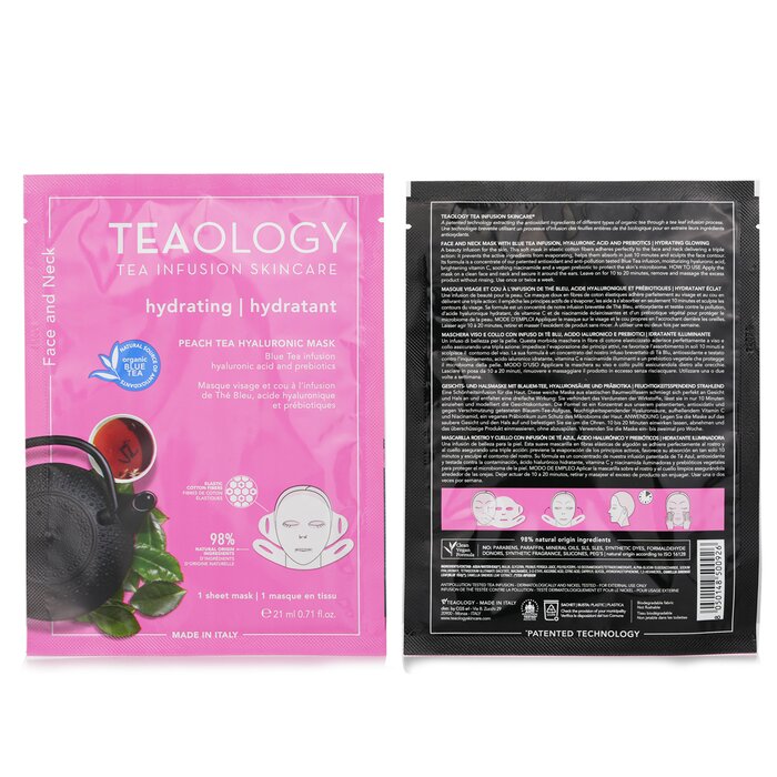 Peach Tea Hyaluronic Face & Neck Mask - 21ml/0.17oz