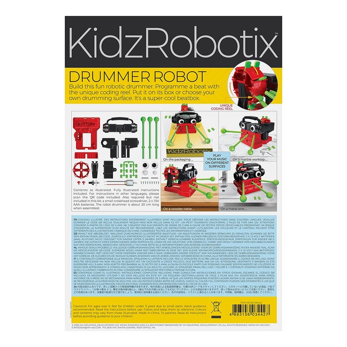 Kidzrobotix/drummer Robot - 39x17x25mm