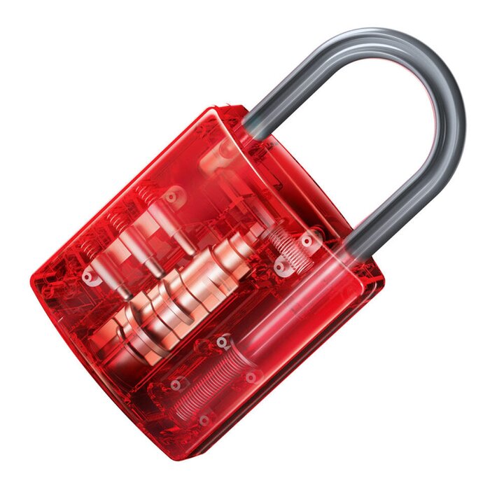 Kidzlabs/giant Visible Padlock - 37x18x22.5mm