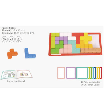 Puzzle Cubes - 27x13x2cm